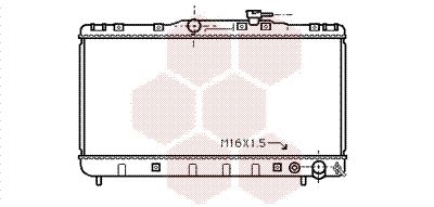 VAN WEZEL Radiaator,mootorijahutus 53002145